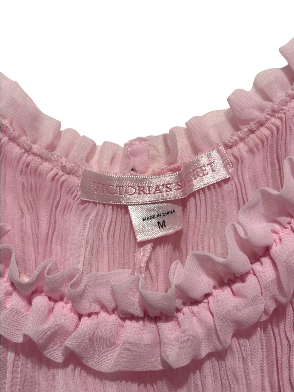 Sabrina Carpenter Victoria's Secret pink pleated babydoll slip dress - Picture 6 of 6